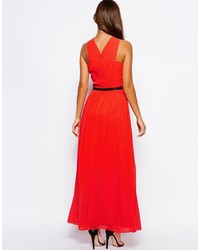 Robe longue rouge