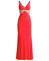 Robe longue rouge Mascara