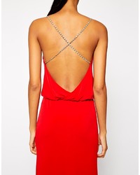 Robe longue rouge TFNC