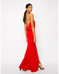 Robe longue rouge TFNC