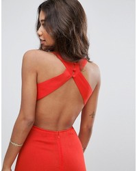 Robe longue rouge Asos