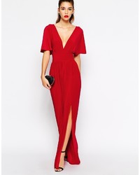 Robe longue rouge Love