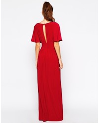 Robe longue rouge Love