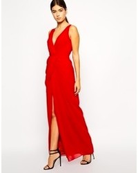 Robe longue rouge