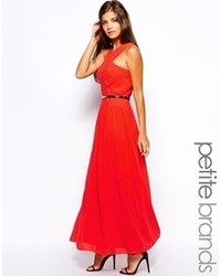 Robe longue rouge