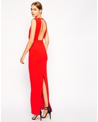 Robe longue rouge