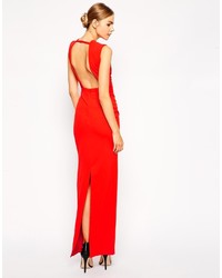 Robe longue rouge