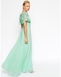 Robe longue vert menthe Asos