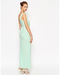 Robe longue vert menthe Asos