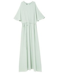 Robe longue vert menthe Mango