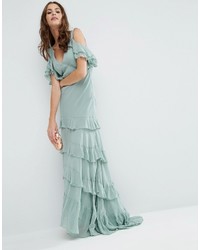 Robe longue vert menthe Asos