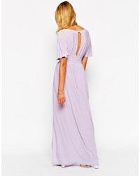 Robe longue violet clair Love