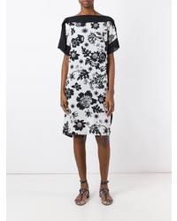 Robe midi à fleurs blanche Antonio Marras