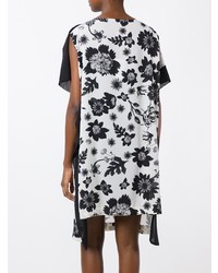 Robe midi à fleurs blanche Antonio Marras