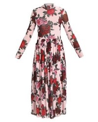 Robe midi à fleurs fuchsia NA-KD
