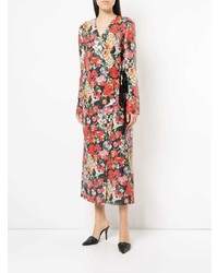 Robe midi à fleurs multicolore Goen.J