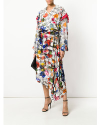 Robe midi à fleurs multicolore Preen by Thornton Bregazzi