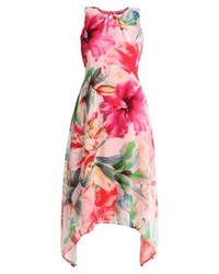 Robe midi à fleurs multicolore Wallis