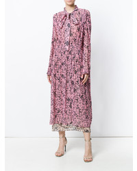 Robe midi à fleurs rose Cédric Charlier