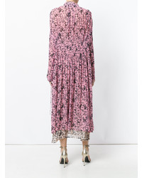 Robe midi à fleurs rose Cédric Charlier