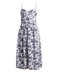 Robe midi à fleurs violet clair LTB