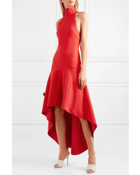 Robe midi à volants rouge SOLACE London