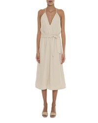 Robe midi beige Framed