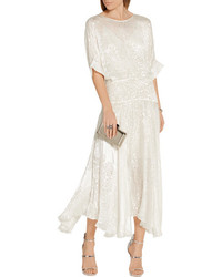 Robe midi beige Preen by Thornton Bregazzi