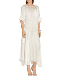 Robe midi beige Preen by Thornton Bregazzi