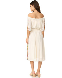 Robe midi beige Tularosa