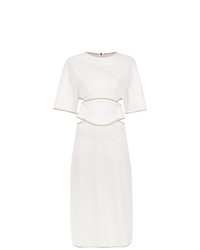 Robe midi blanche Framed