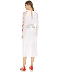 Robe midi blanche Temperley London