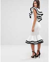 Robe midi blanche Asos