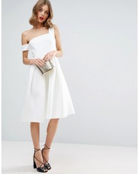 Robe midi blanche Asos