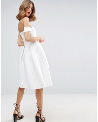 Robe midi blanche Asos