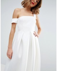 Robe midi blanche Asos