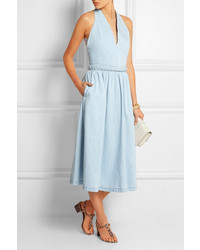 Robe midi bleu clair Valentino