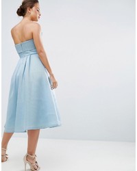 Robe midi bleu clair Asos