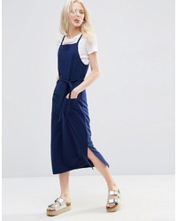 Robe midi bleu marine Asos