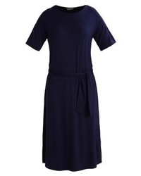 Robe midi bleu marine Esprit