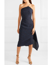 Robe midi bleu marine Roland Mouret