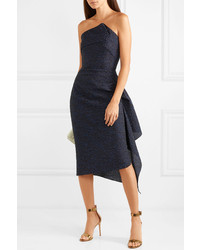 Robe midi bleu marine Roland Mouret