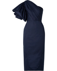 Robe midi bleu marine Johanna Ortiz