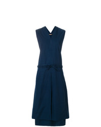 Robe midi bleu marine Nehera