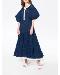 Robe midi bleu marine Natasha Zinko