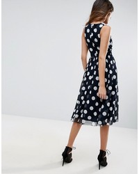 Robe midi bleu marine Asos