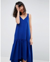 Robe midi bleu marine Asos