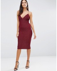 Robe midi bordeaux AX Paris