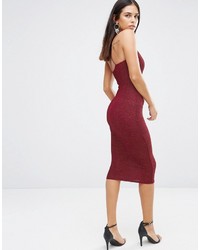 Robe midi bordeaux AX Paris