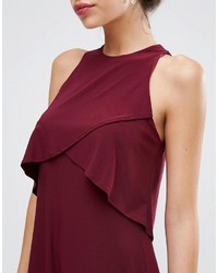 Robe midi bordeaux Asos